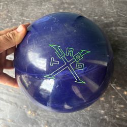 Ebonite Turbo X Bowling Ball BLUE 15lb 12oz