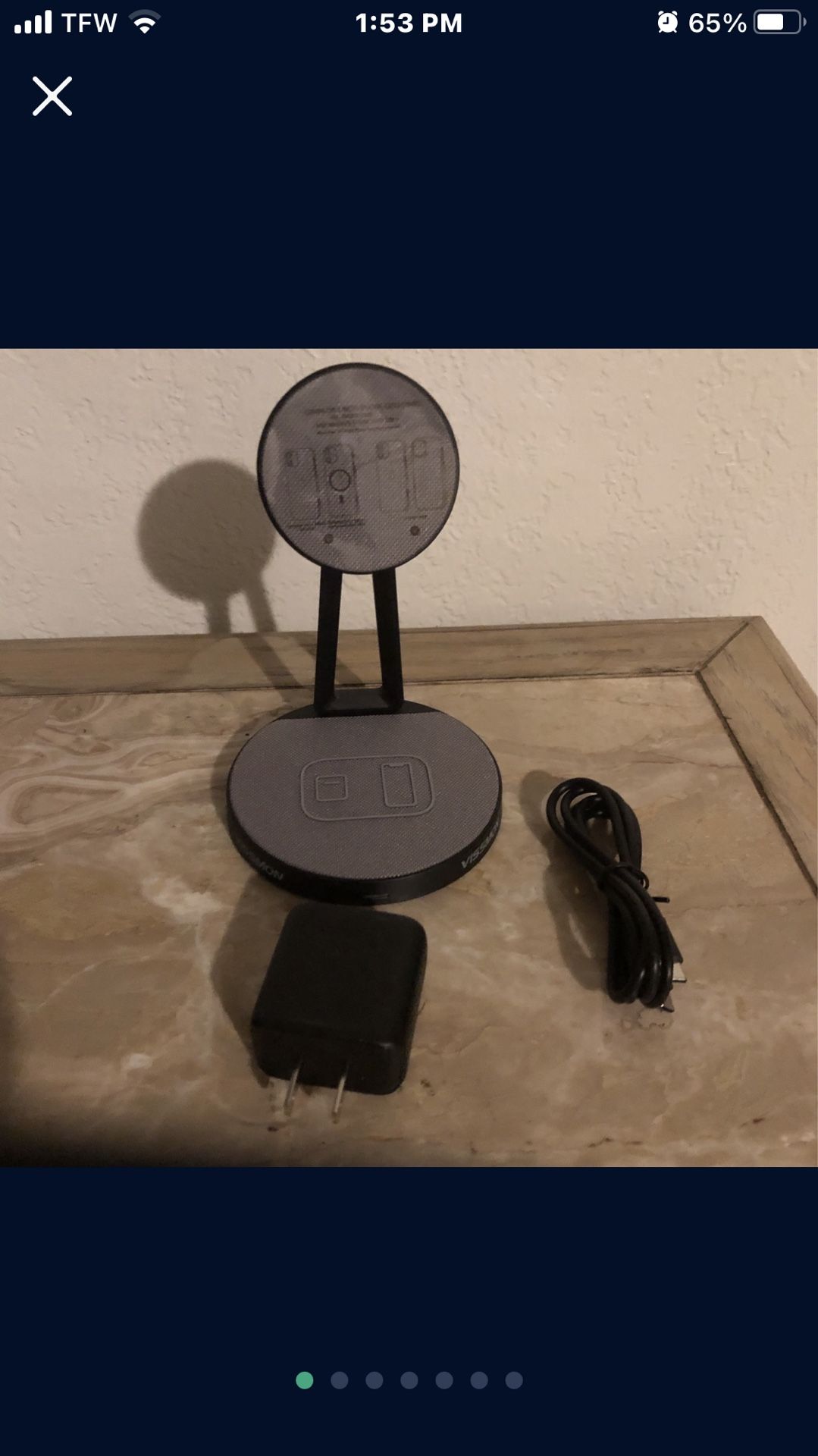 Magnetic Wireless Charger Stand, 2 in 1 Wireless Charging Station