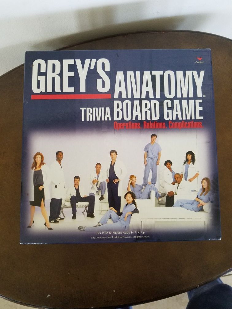 Greys Anatomy Trivia Board Game RARE Collectible