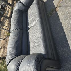 Free Black Leather Couch