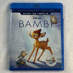 Disney Bambi Anniversary Edition Blu-ray DVD Digital HD Signature Collection