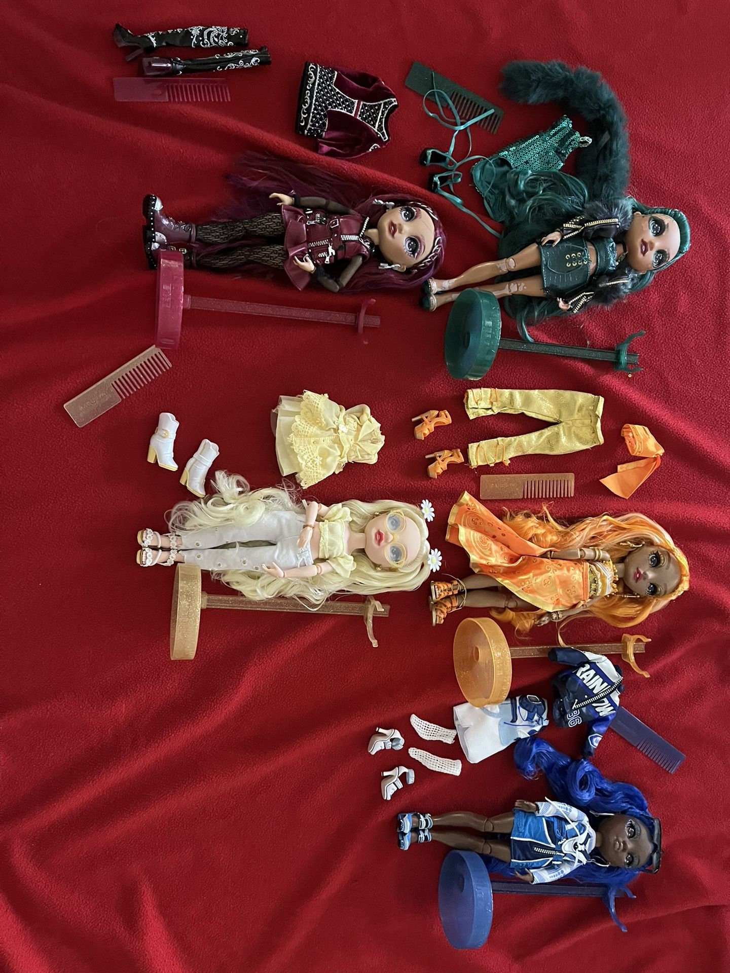 Rainbow High Dolls Set Of 5