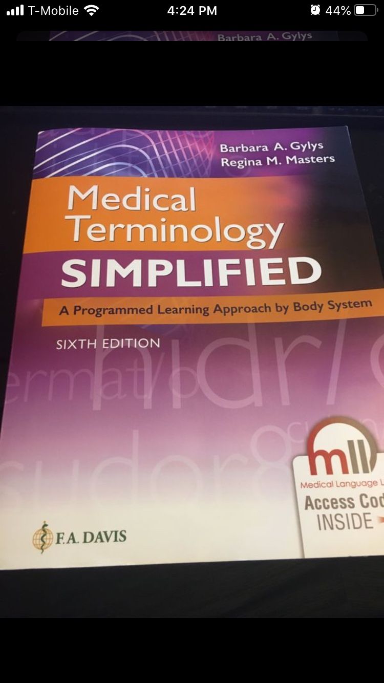 Medical terminology simplified sixth edition (code still active)