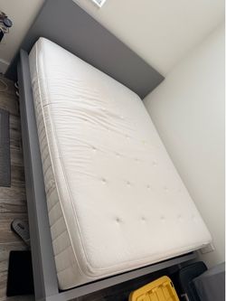 IKEA Queen Bed with Matress with Dresser