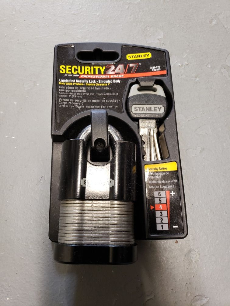 Stanley heavy duty lock - brand new