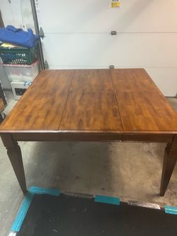 Solid wood table and 6 chairs