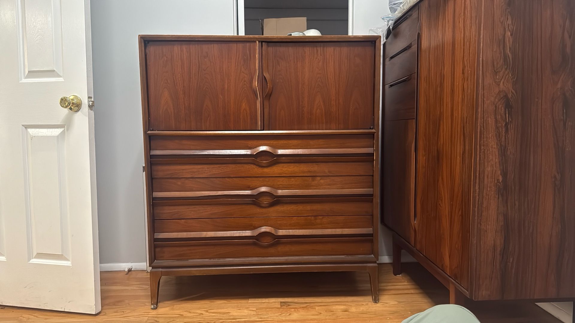 Antique Mid century Modern Scandinavian Gentleman’s Chest Dresser