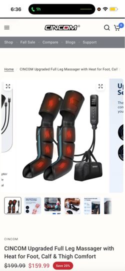 CINCOM Full Leg Massager with Heat