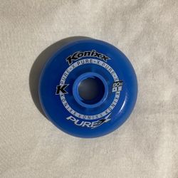 Konixx Pure-X inline hockey wheel in blue 80mm
