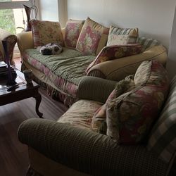 4 Pieces Custom Design S ofa, Oversized Chair, Chair And Otoman