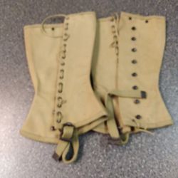 US ARMY. SPATS. WW II. DATED. NOV.3. 1942. NEW NEVER USED.   