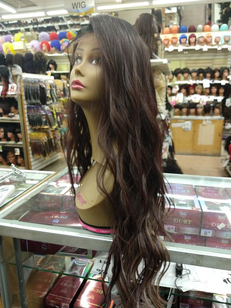 NN. Long loose wave lace front wig