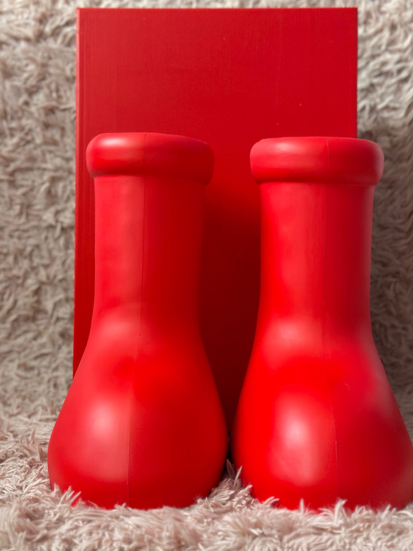 Red Rubber MSFT Boots 