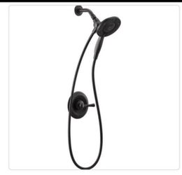 Delta Chamberlain In2ition 2-in-1 Rough-in Valve Included Single-Handle 4-Spray Shower Faucet 1.75 GPM in Matte Black