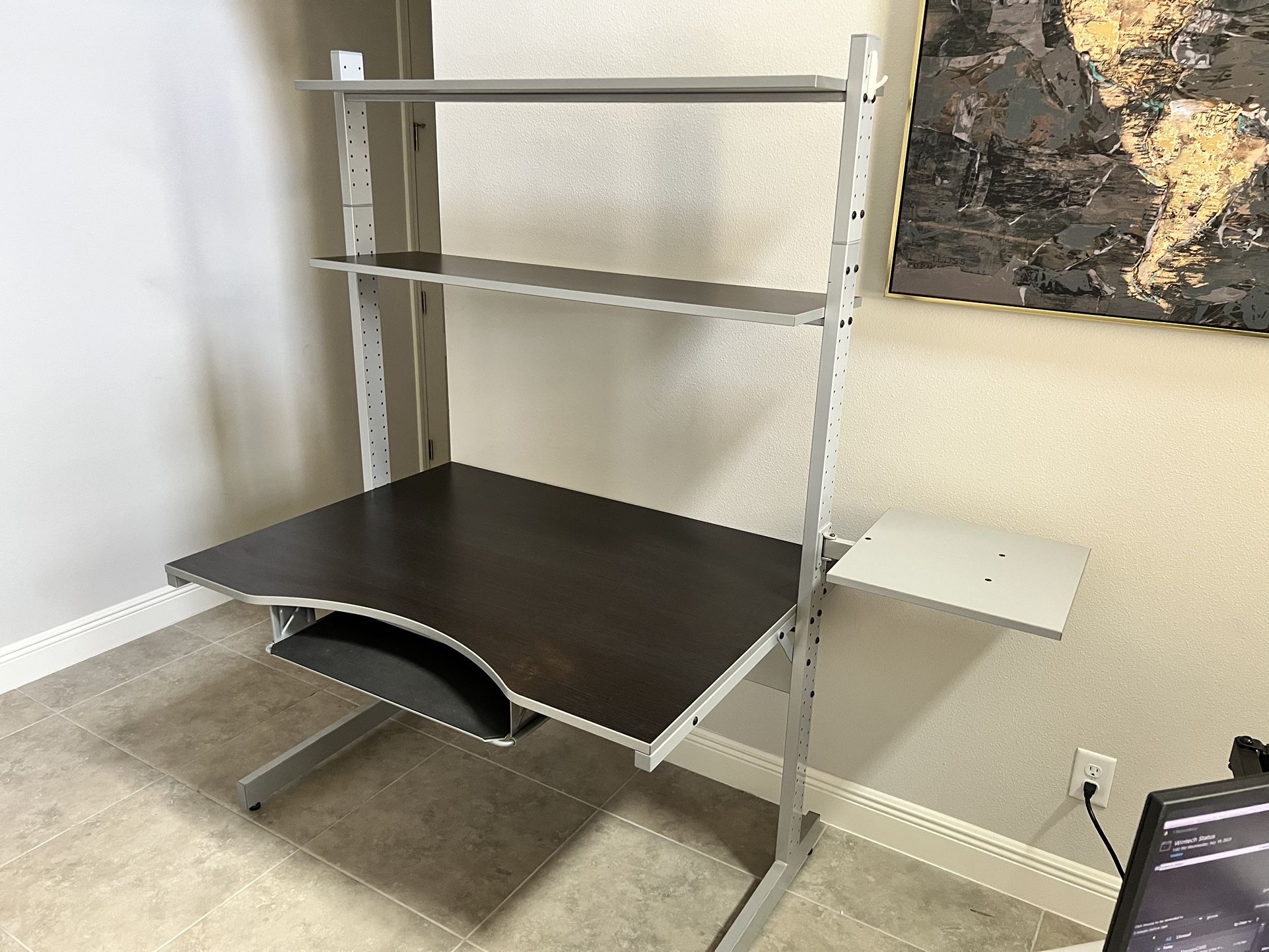 Modern Industrial Style Office Desk and Chair Set