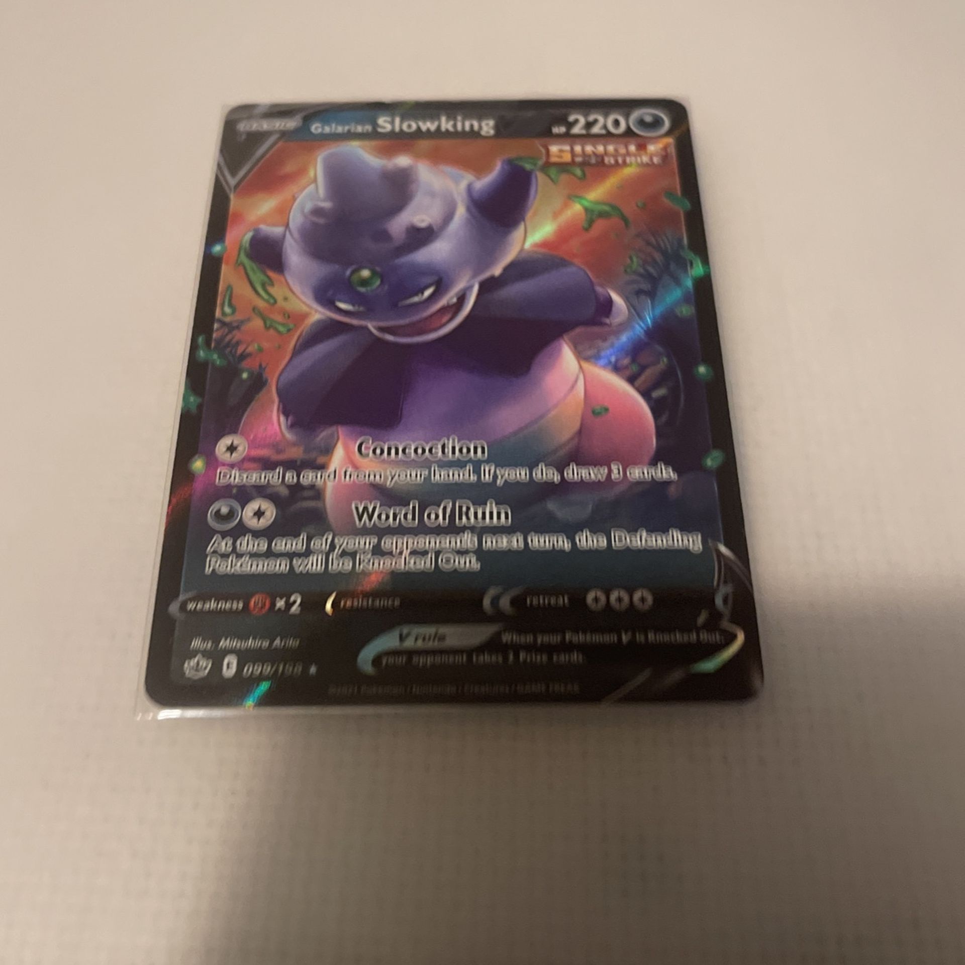 Pokémon Galarian Slowking V 99/198