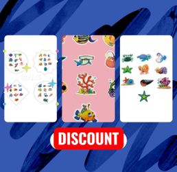 (Lot Of 60) Cartoon Marine Life Vinyl Stickers Scrapbooking Laptop Bottles.
Marine Life Stickers Vinyl Aesthetics Stickers for Scrapbooking, Diary, La