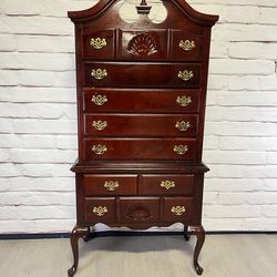 Chippendale Style Tall 2pc Dresser