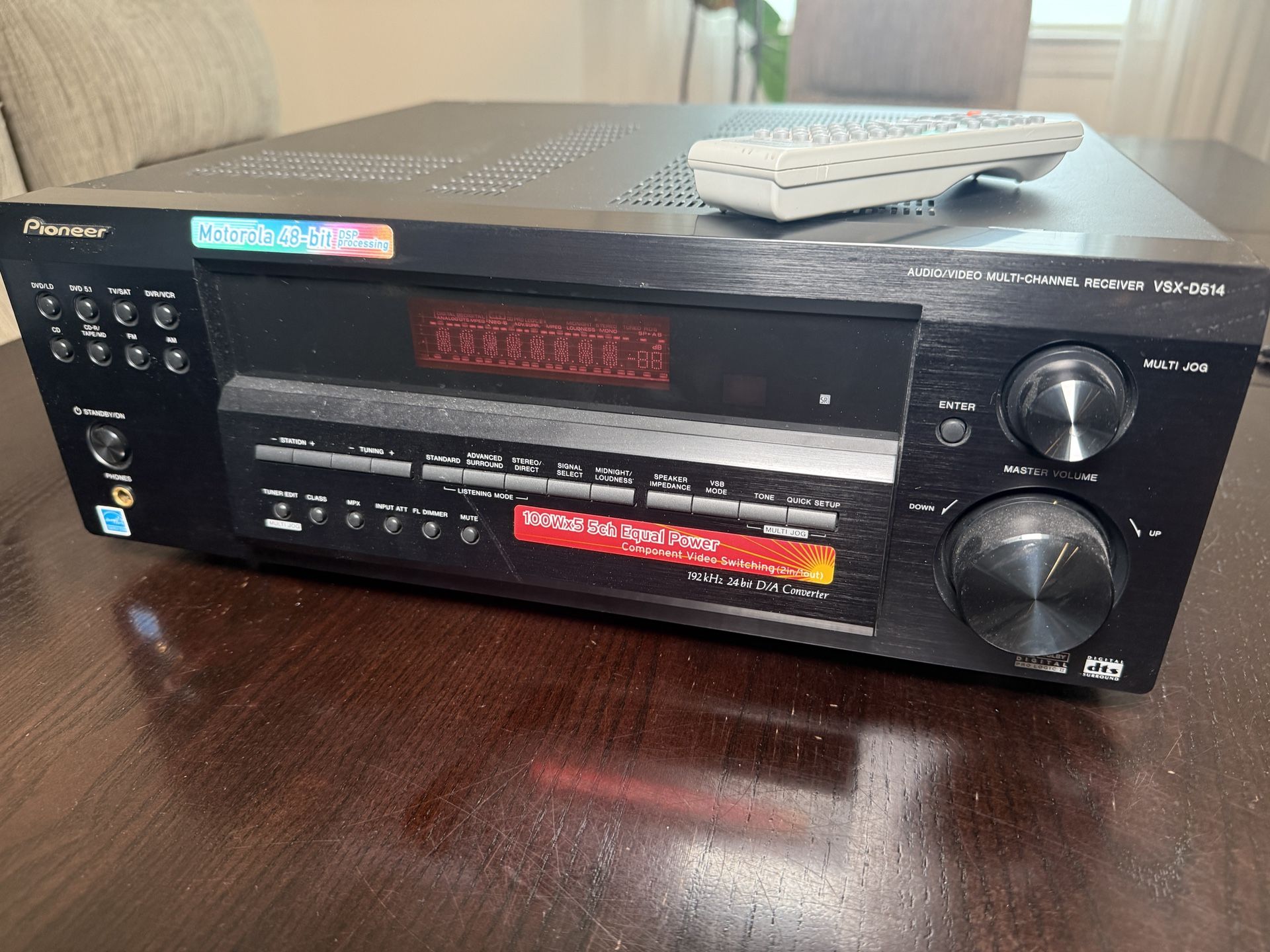 Pioneer VSX-D514 5.1 Channel AV Receiver – Brand New Condition – Vintage Audiophile Classic