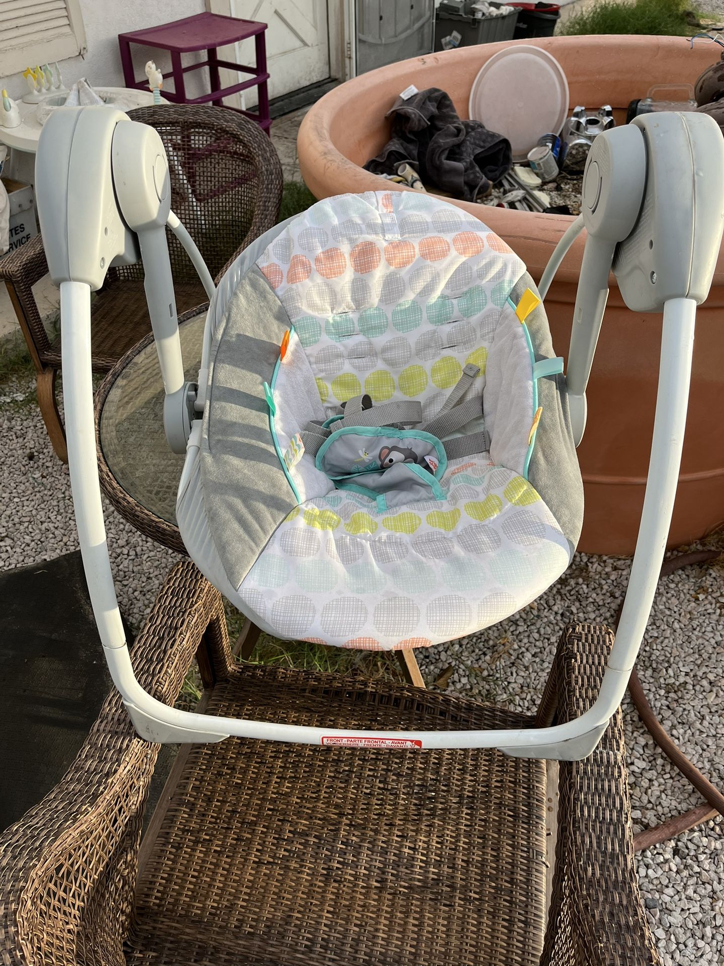 Whimsical wild infant swing