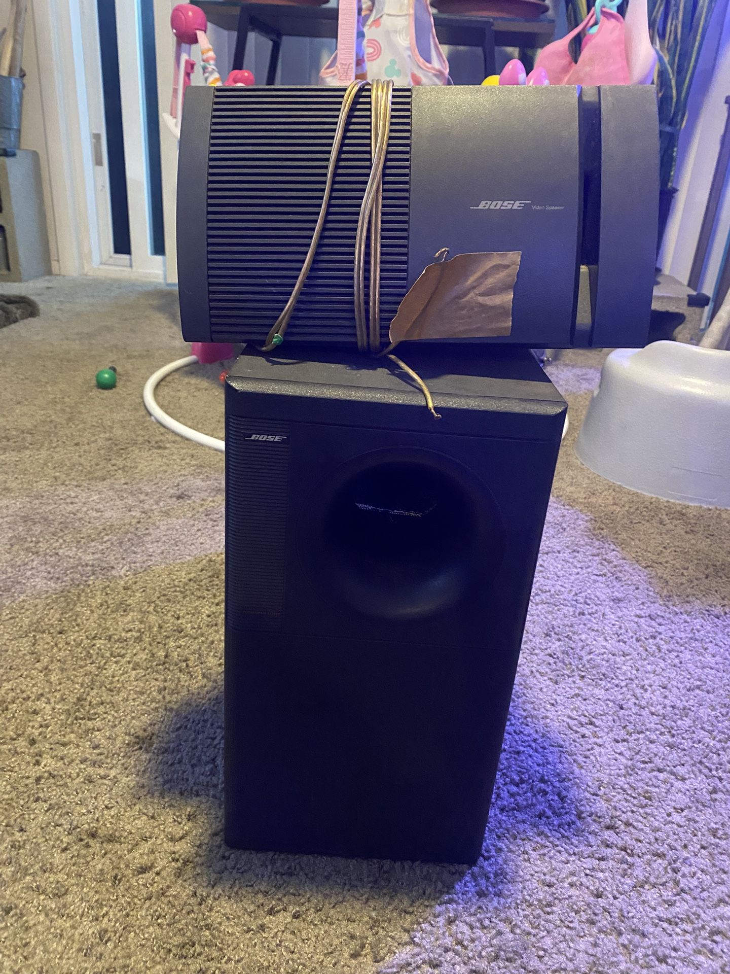 Subwoofer And Center Speaker Bose