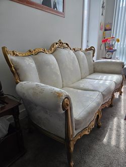 3-Piece Vintage French Provincial Living Rooma Set