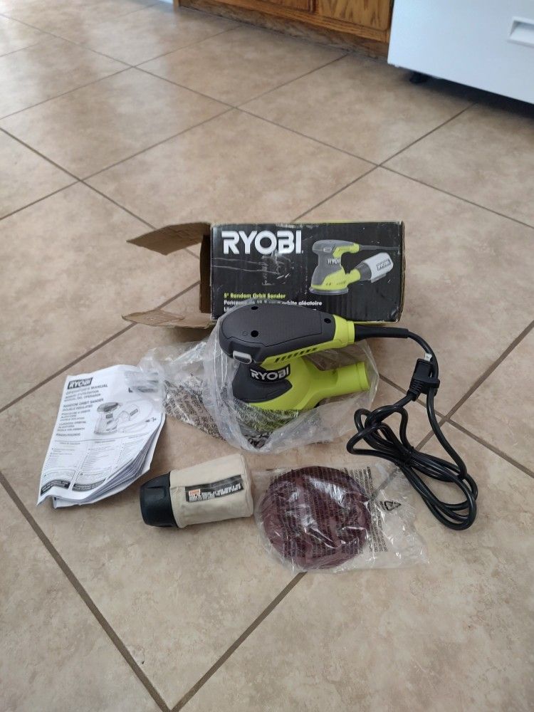 Brand New Ryobi 5" Random Orbit Sander $50 Cash 