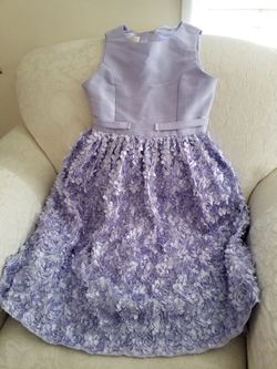 GIRLS LAVENDER DRESS ( 10 )