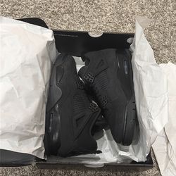 Jordan Black Cat 4s Size 9.5