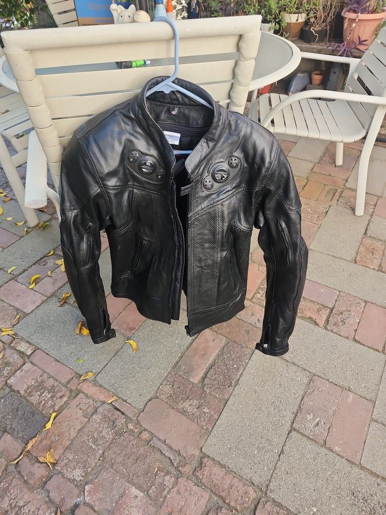 Frank Thomas Leather Motorcycle Jacket