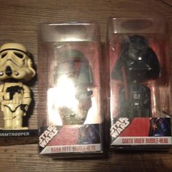 Star Wars FUNKO 2007 Wacky Wobbler lot