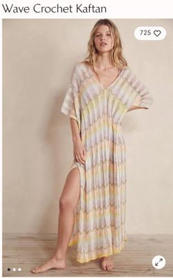 New Free People Crochet Kaftan