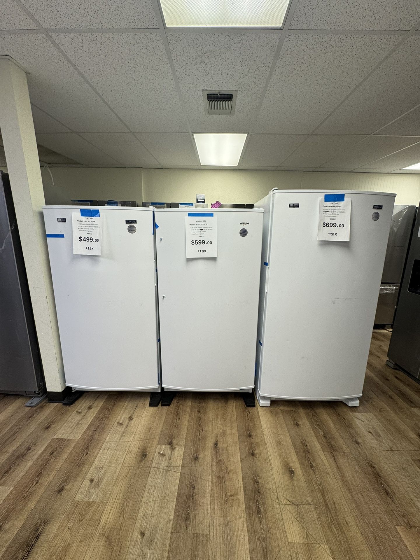Maytag And Whirlpool Upright Freezers