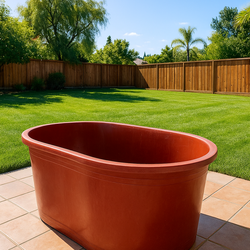 Big Plastic Tub Oval Tina Ovalada Plastico Perfect For Ice Baths  (AZUSA)