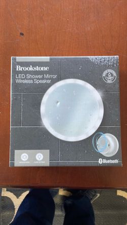 Brookstone LED Shower Mirror Wireless Speaker