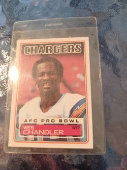 Wes Chandler San Diego Chargers AFC Pro Bowl WR Card