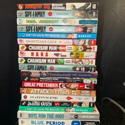 Anime Manga Bundle- 19 Books- Good Condition