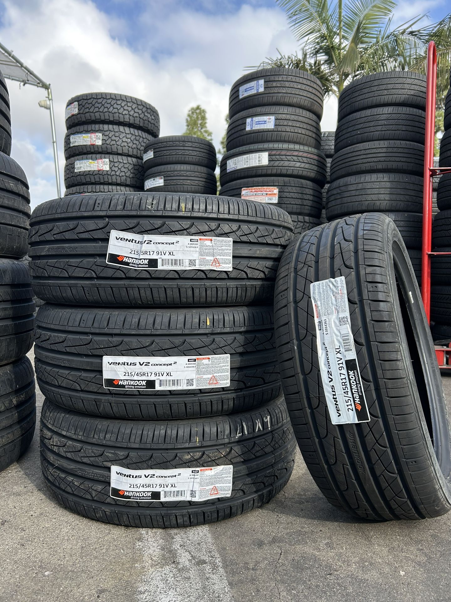 215/45/17 Hankook New Tires Installed And Balanced🛞✅