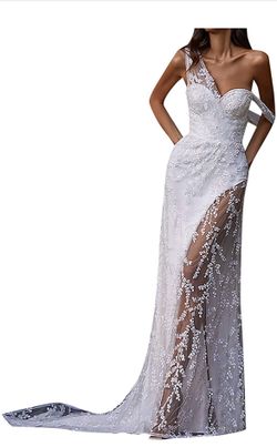 Embroidery Wedding  Or Reception Dress