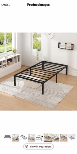 Twin size platform bed