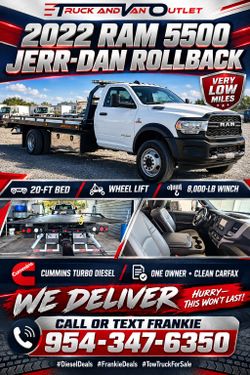 2022 Ram 5500 Jerr-Dan Rollback Tow Truck