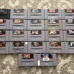 Super Nintendo Games 20 Each