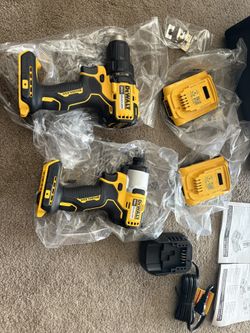 Dewalt Drill Set Cordless 20 Volts Brushless 