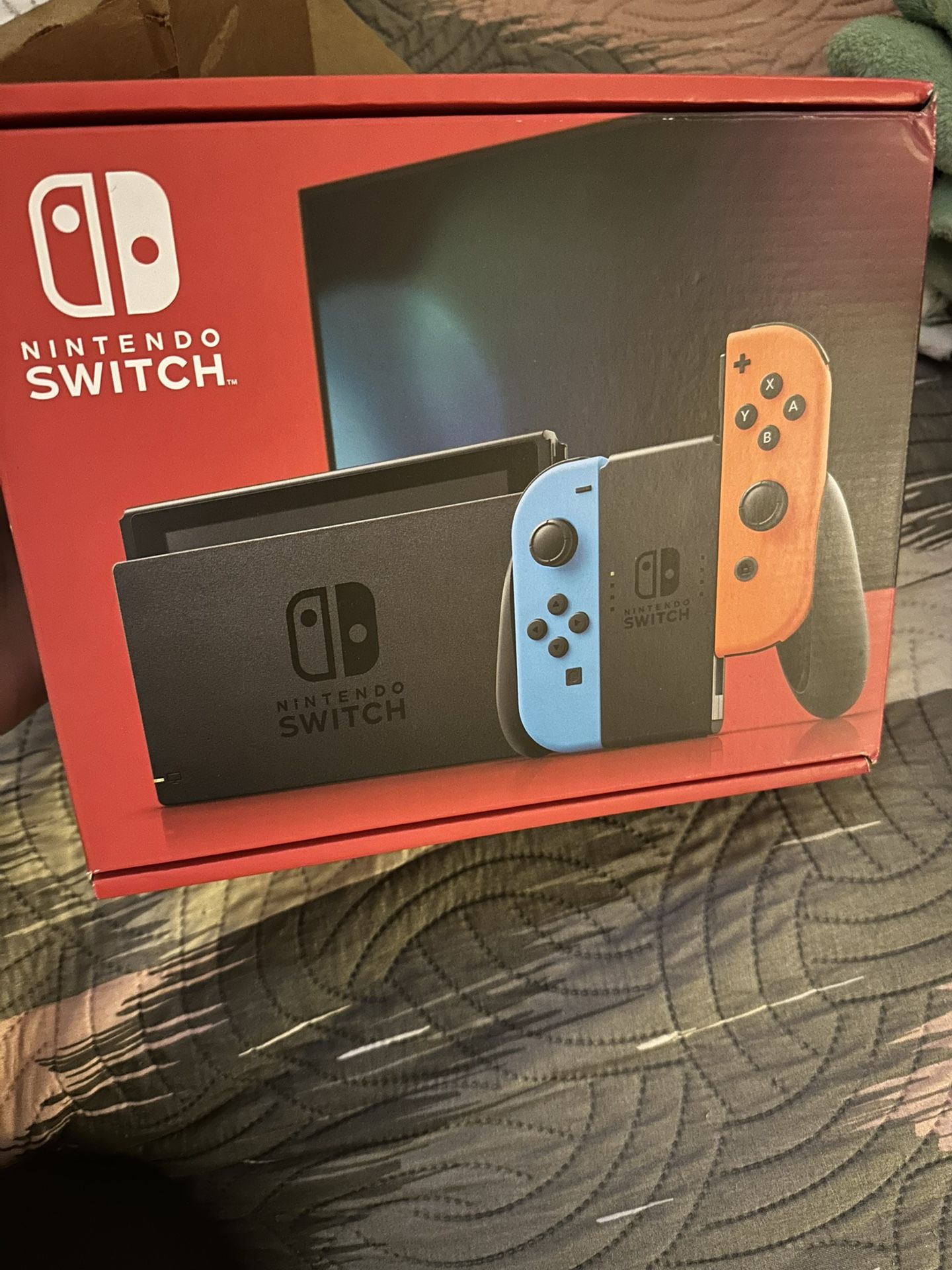 Switch With Neon Blue And Neon Red Joy-Con Nintendo Switch