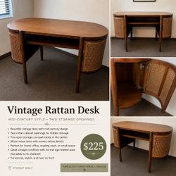 Rattan Desk