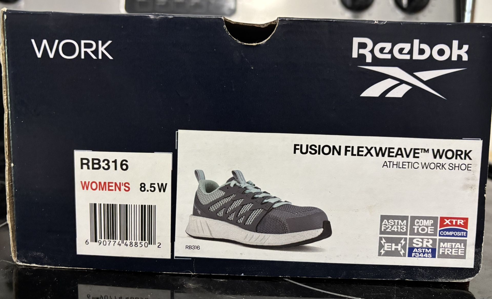 Reebok Fusion Flexweave Work Women's Composite Toe Electrical Hazard Athletic Work Shoe