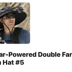 Powered Double Fan Hat