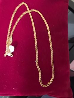 14k Gold Diamond-Cut Chain, 24-inch, 3mm