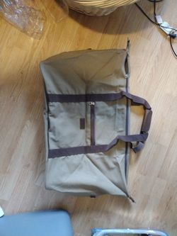 Bella Russo Vintage Khaki Canvas Duffle Bag