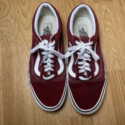 Vans Maroon size 10.5